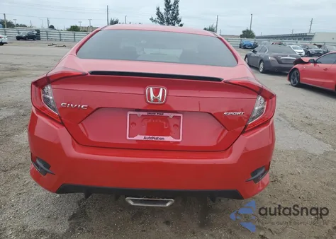 2021 Honda Civic Sport из США, поврежденный, VIN 2HGFC2F82MH556341